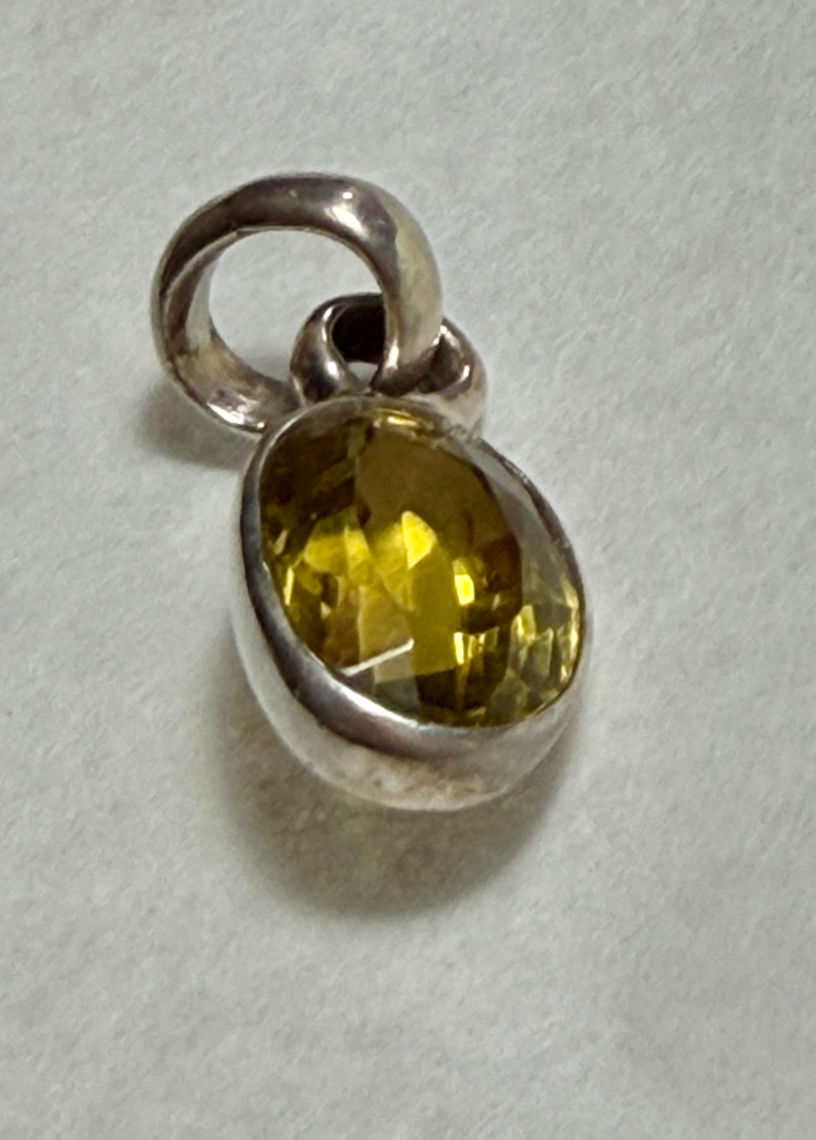 Certified 10.95 Carat Alexandrite Pendant. Sterling Silver.
