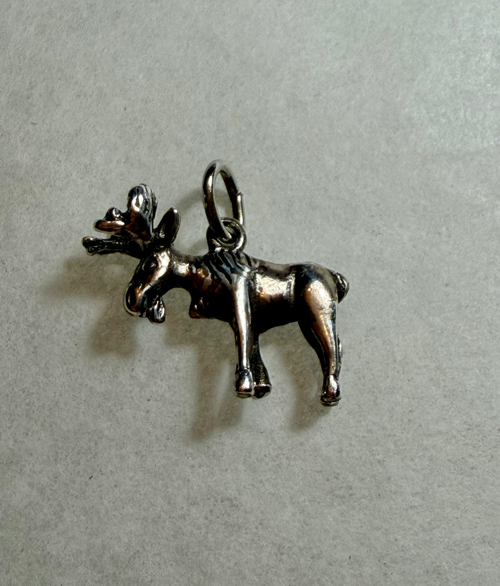 Sterling Silver Moose Pendant