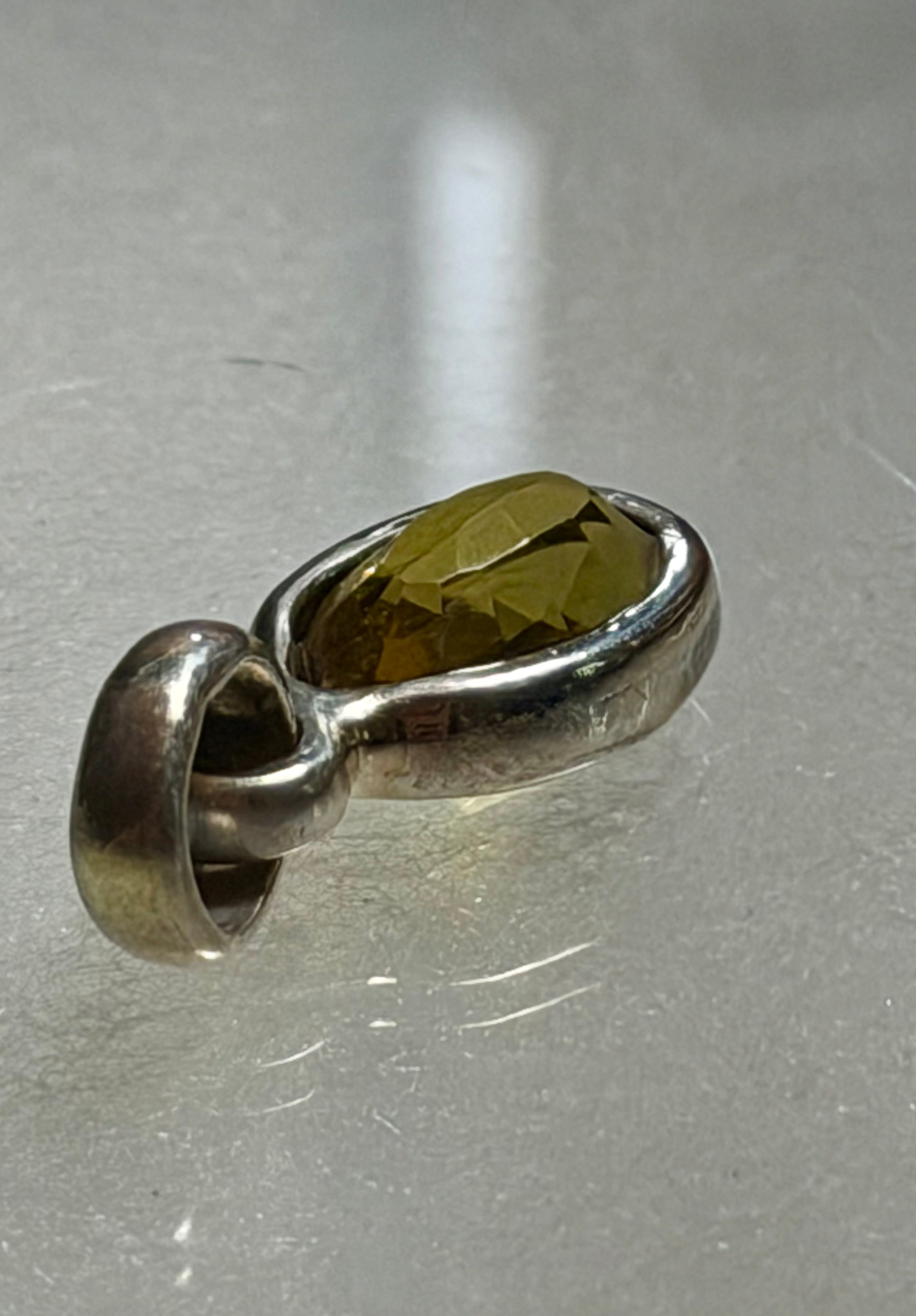 Certified 10.95 Carat Alexandrite Pendant. Sterling Silver.