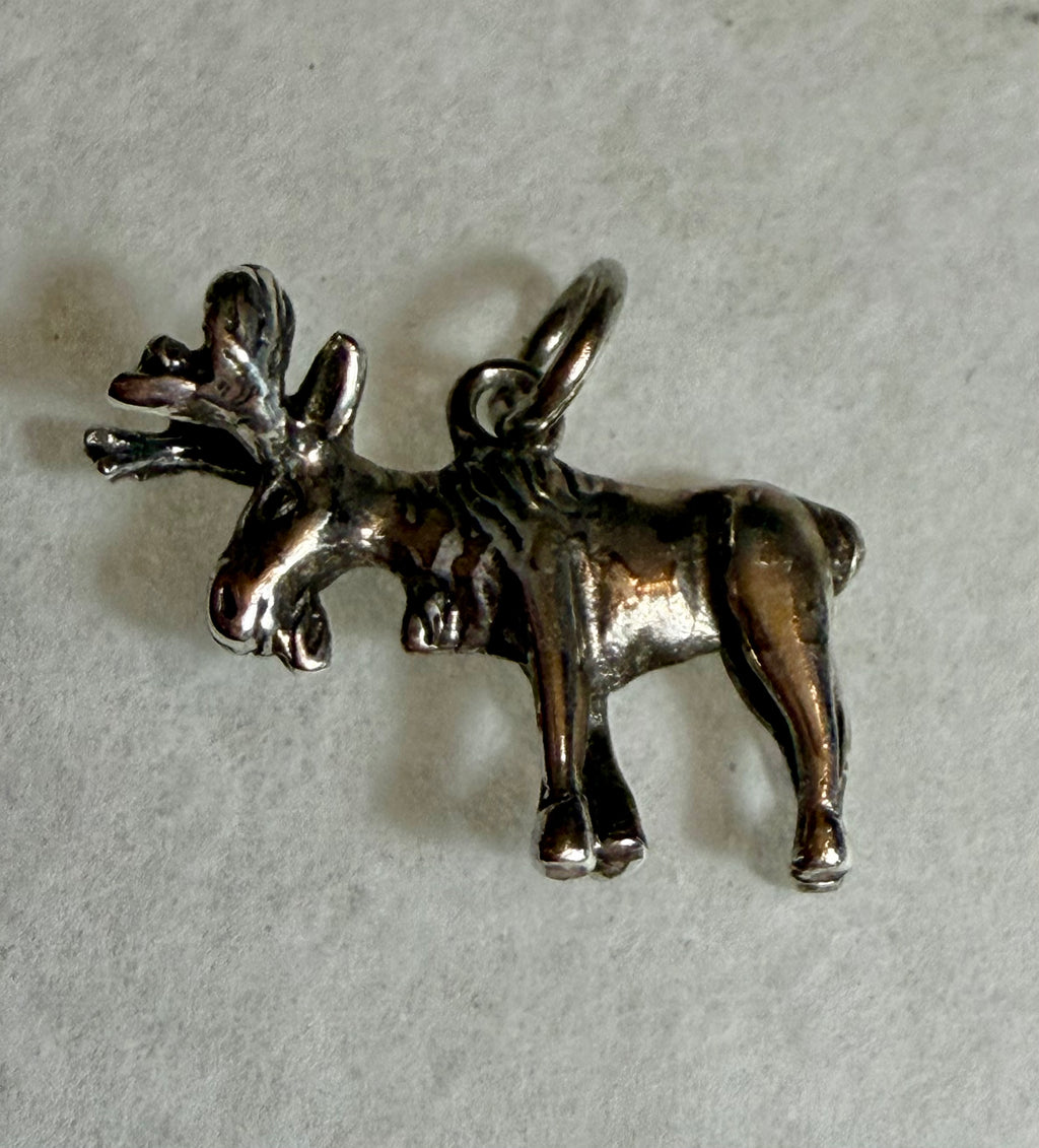 Sterling Silver Moose Pendant
