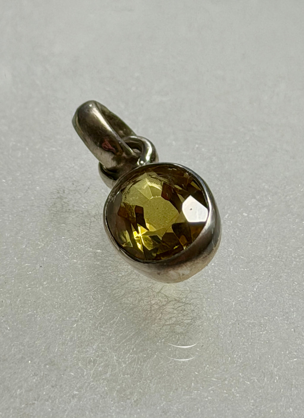 Certified 10.95 Carat Alexandrite Pendant. Sterling Silver.