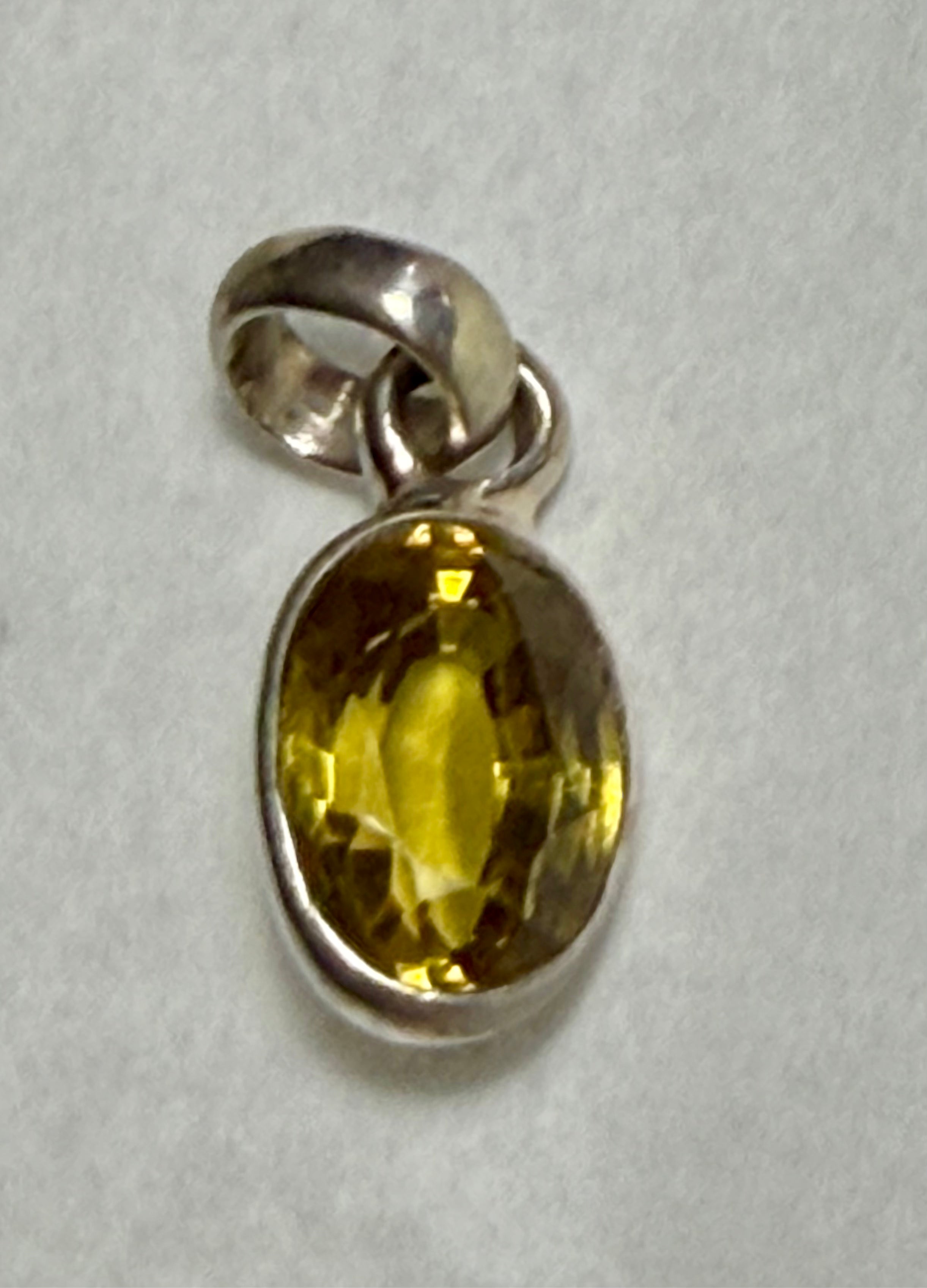 Certified 10.95 Carat Alexandrite Pendant. Sterling Silver.