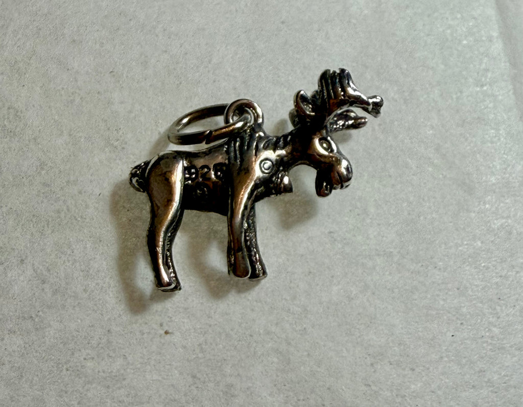 Sterling Silver Moose Pendant