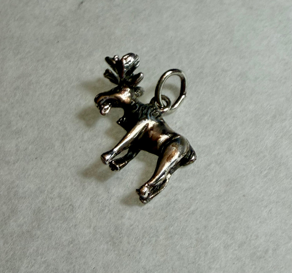 Sterling Silver Moose Pendant